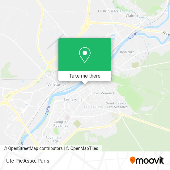Utc Pic'Asso map