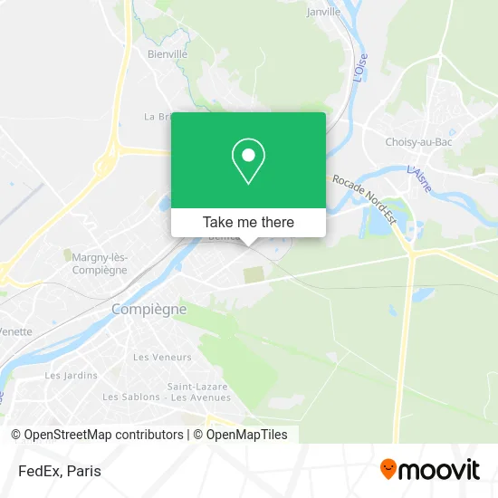 FedEx map