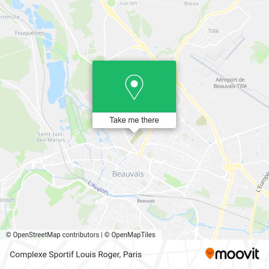 Complexe Sportif Louis Roger map