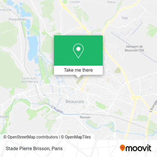 Stade Pierre Brisson map