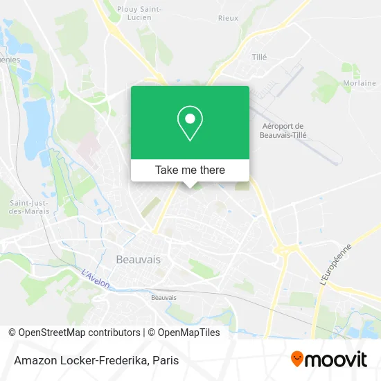 Amazon Locker-Frederika map