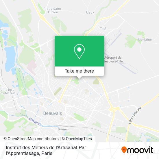 Institut des Métiers de l'Artisanat Par l'Apprentissage map