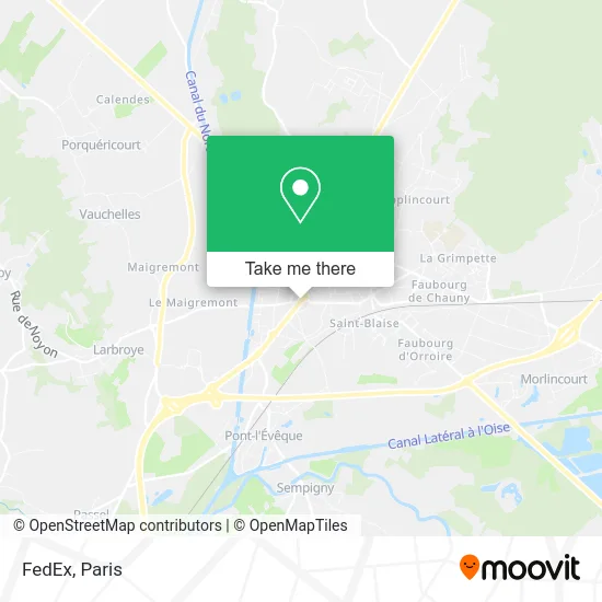 FedEx map