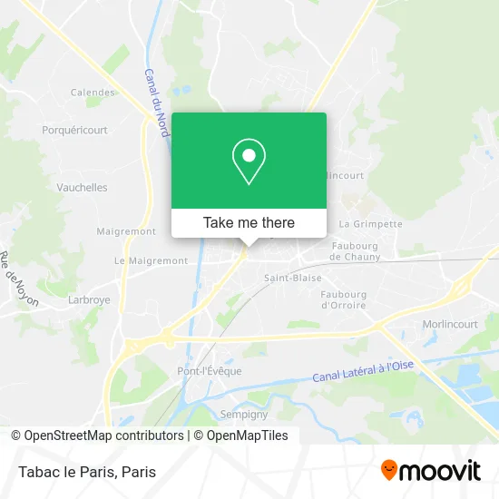 Tabac le Paris map