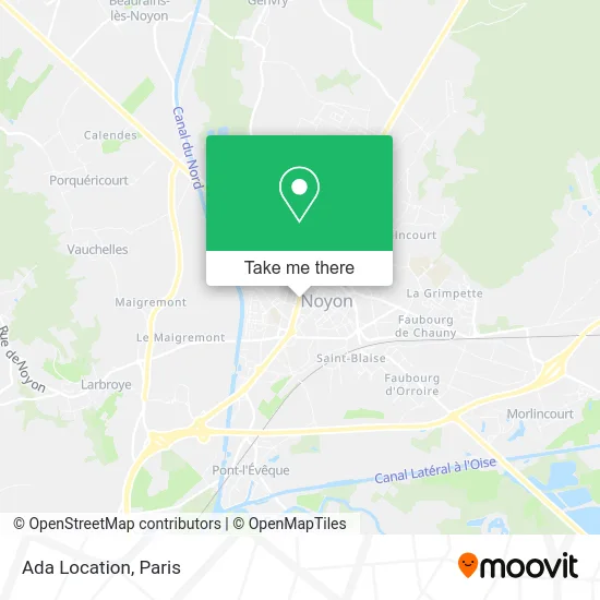 Ada Location map