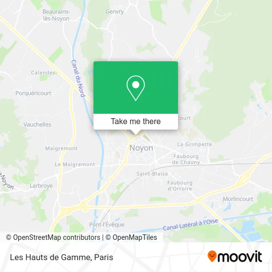 Les Hauts de Gamme map
