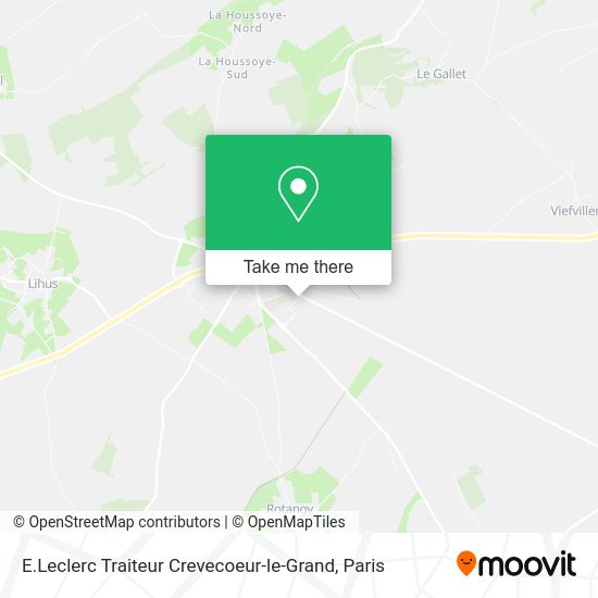 E.Leclerc Traiteur Crevecoeur-le-Grand map