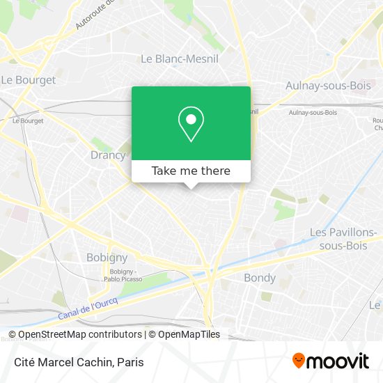 Mapa Cité Marcel Cachin
