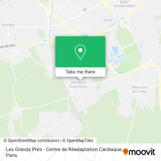 Les Grands Prés - Centre de Réadaptation Cardiaque map