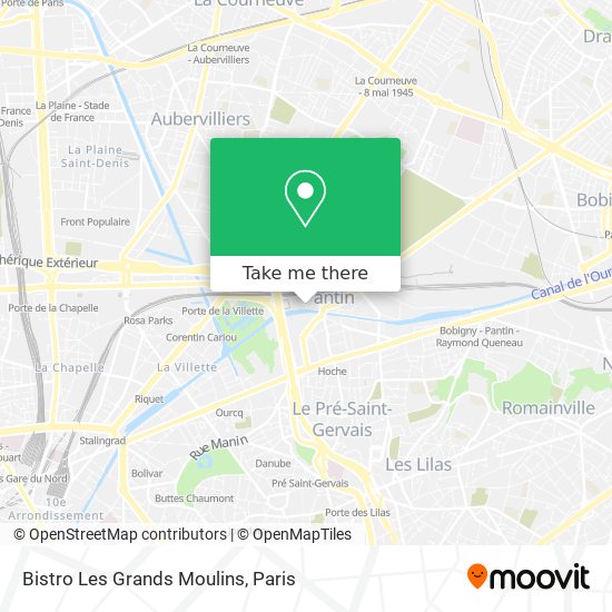 Bistro Les Grands Moulins map