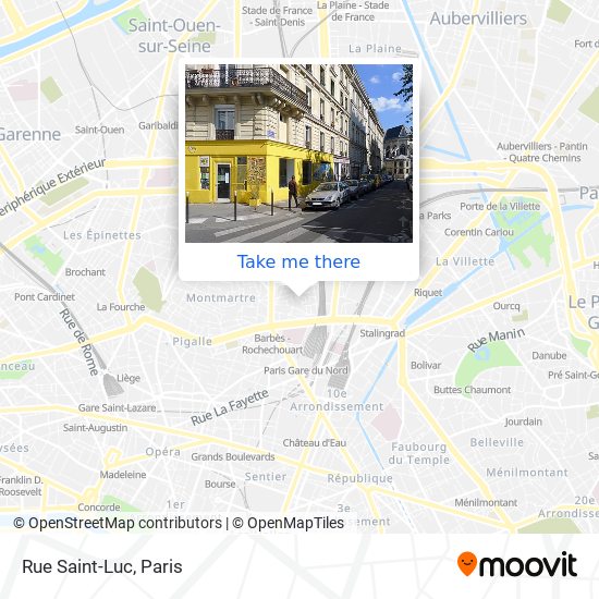 Rue Saint-Luc map