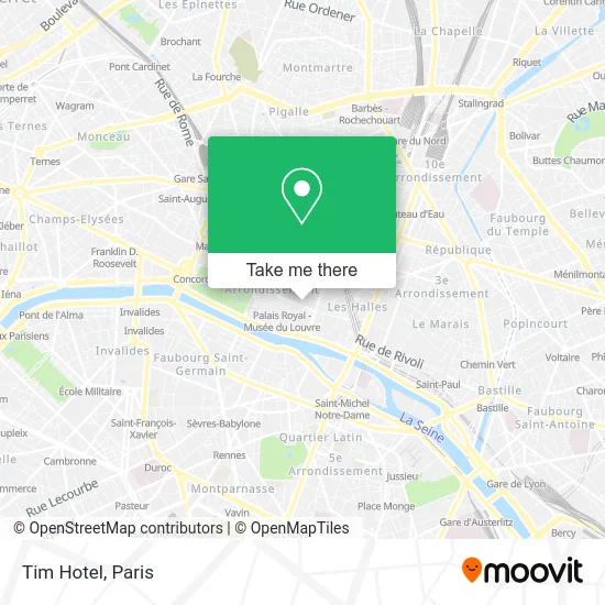 Tim Hotel map