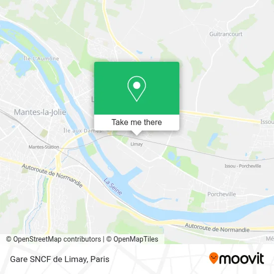 Gare SNCF de Limay map