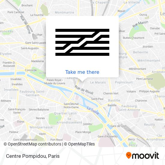 Centre Pompidou map