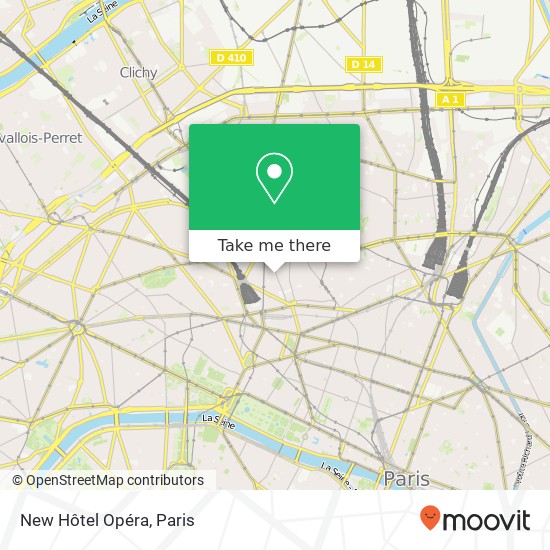 Mapa New Hôtel Opéra
