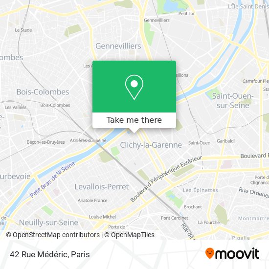 42 Rue Médéric map