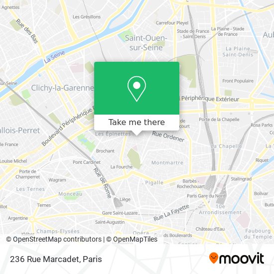 236 Rue Marcadet map