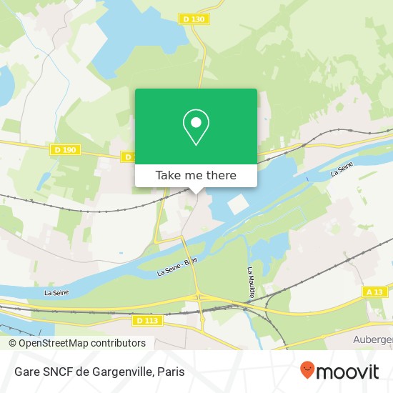 Gare SNCF de Gargenville map