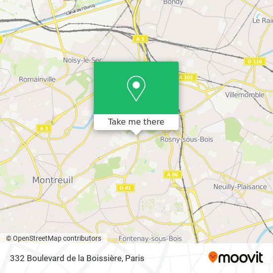 332 Boulevard de la Boissière map