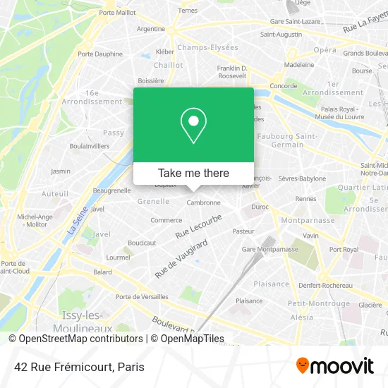 42 Rue Frémicourt map
