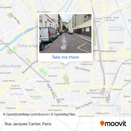 Mapa Rue Jacques Cartier
