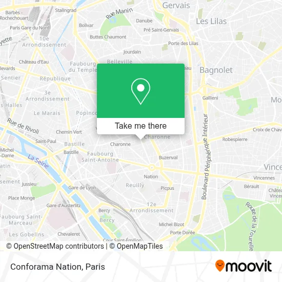 Conforama Nation map