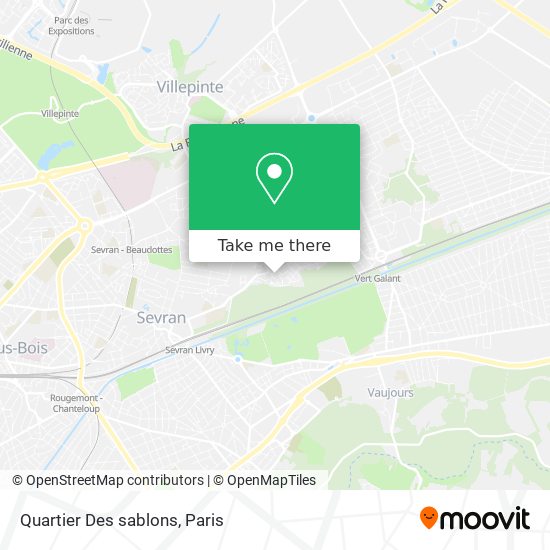 Quartier Des sablons map