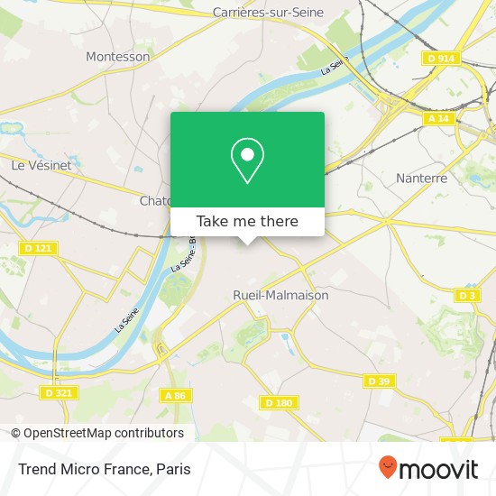 Mapa Trend Micro France