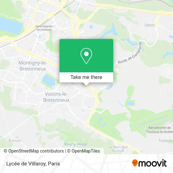 Lycée de Villaroy map