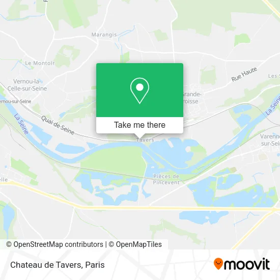 Chateau de Tavers map