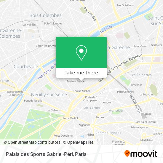 Mapa Palais des Sports Gabriel-Péri