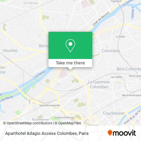 Aparthotel Adagio Access Colombes map