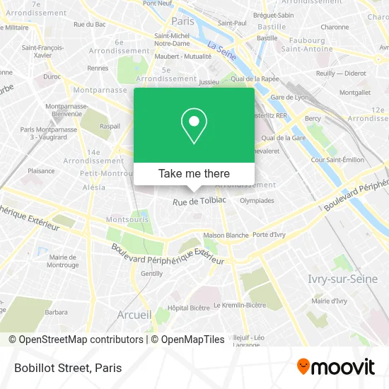 Rue Bobillot map