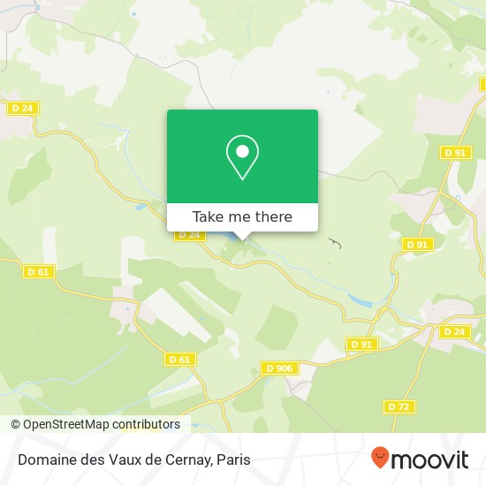 Mapa Domaine des Vaux de Cernay