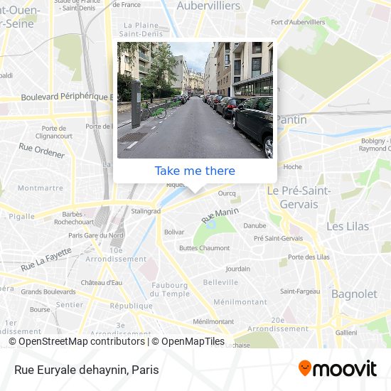 Mapa Rue Euryale dehaynin