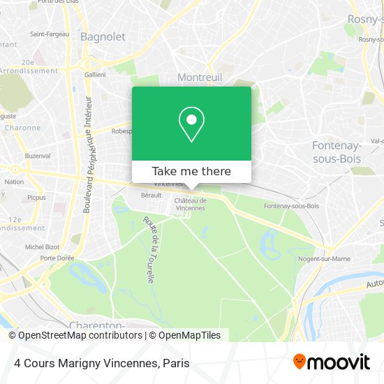 4 Cours Marigny Vincennes map
