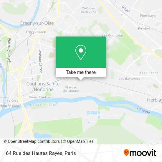 64 Rue des Hautes Rayes map