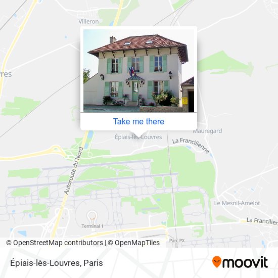 Épiais-lès-Louvres map