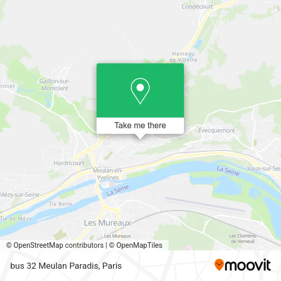 bus 32 Meulan Paradis map
