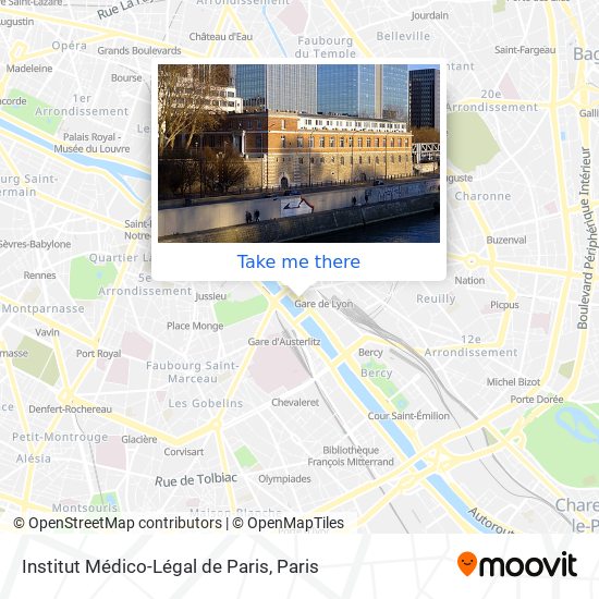 Institut Médico-Légal de Paris map