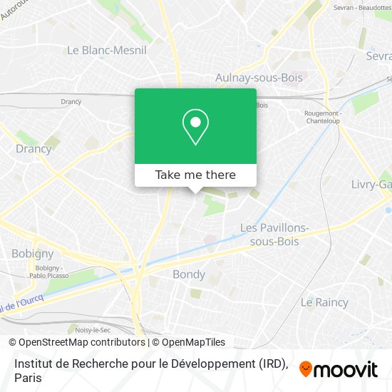 Mapa Institut de Recherche pour le Développement (IRD)