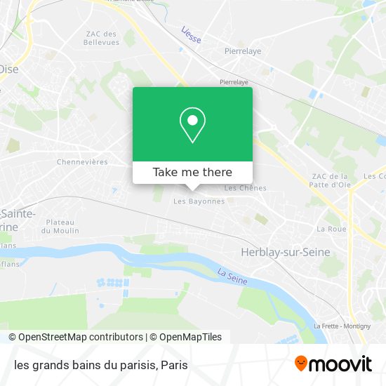 les grands bains du parisis map