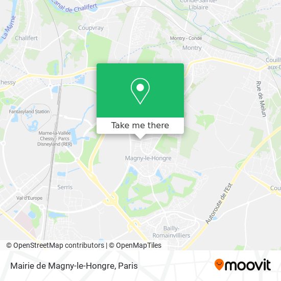 Mapa Mairie de Magny-le-Hongre
