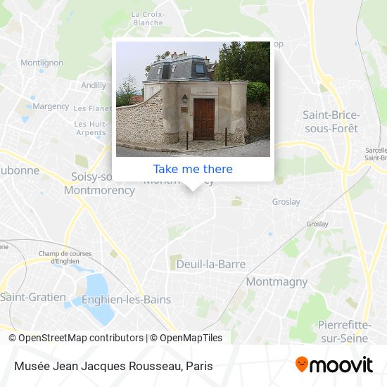 Mapa Musée Jean Jacques Rousseau