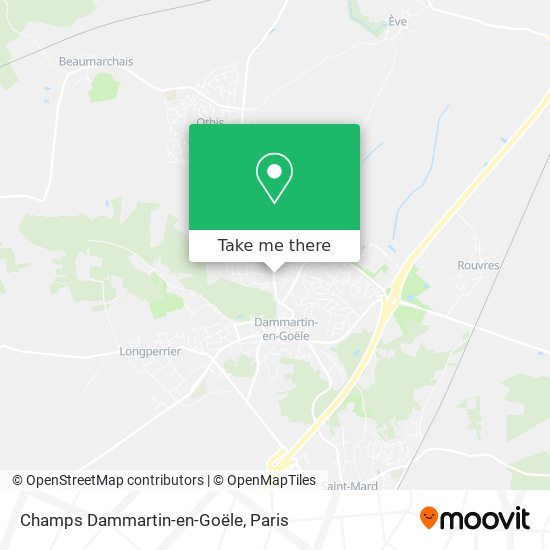 Champs Dammartin-en-Goële map