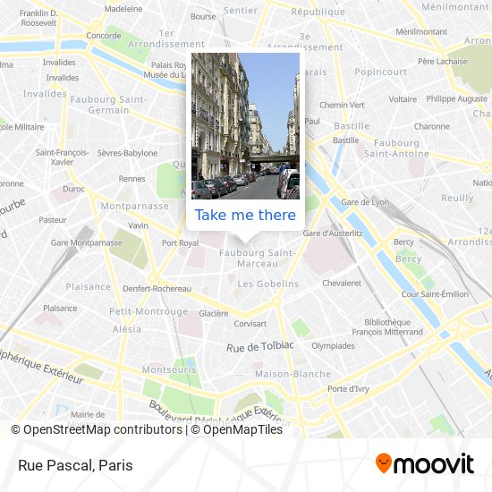 Rue Pascal map