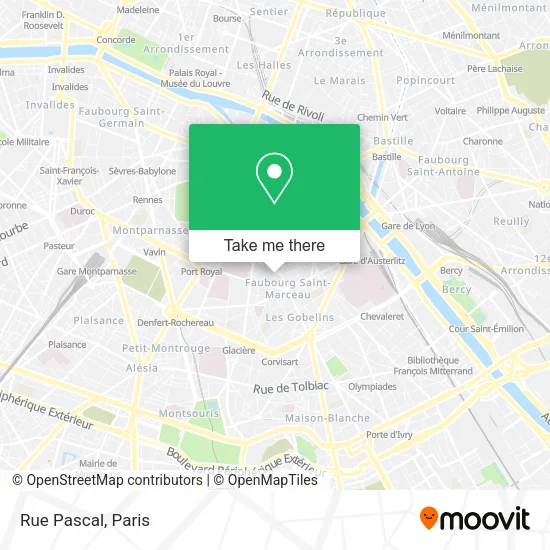 Rue Pascal map