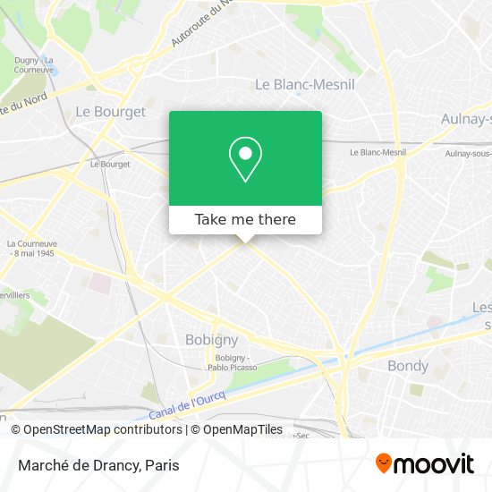 Marché de Drancy map