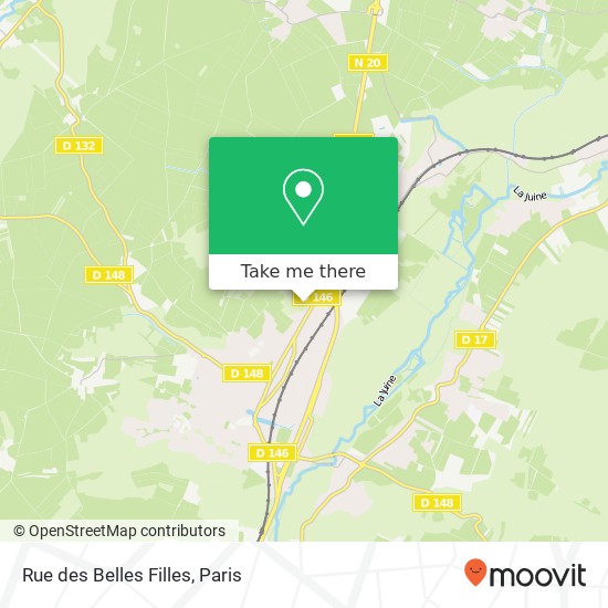 Mapa Rue des Belles Filles