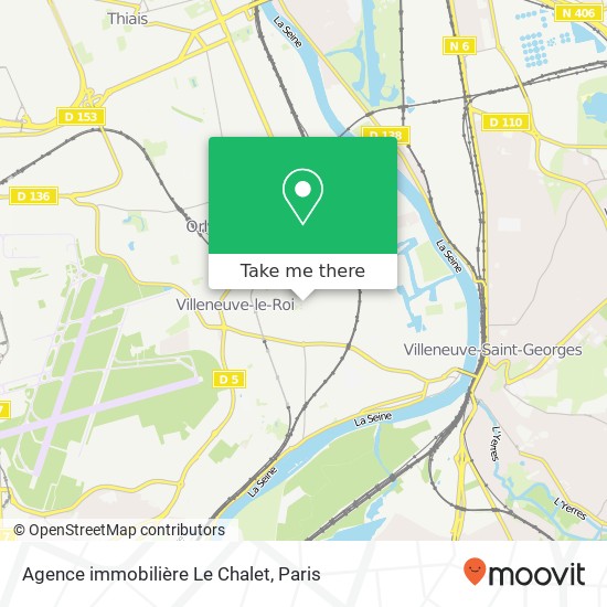 Agence immobilière Le Chalet map